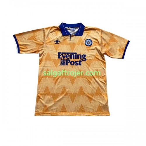 Leeds United Fodboldtrøjer Retro Udebanesæt 1991-1992 Kort ærmer Leeds United Fodboldtrøjer Retro Udebanesæt 1991-1992 Kort ærmer